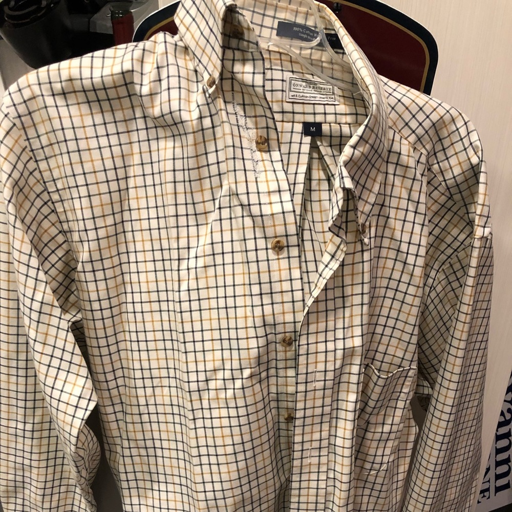 Men’s onward reserve black and yellow buttondown